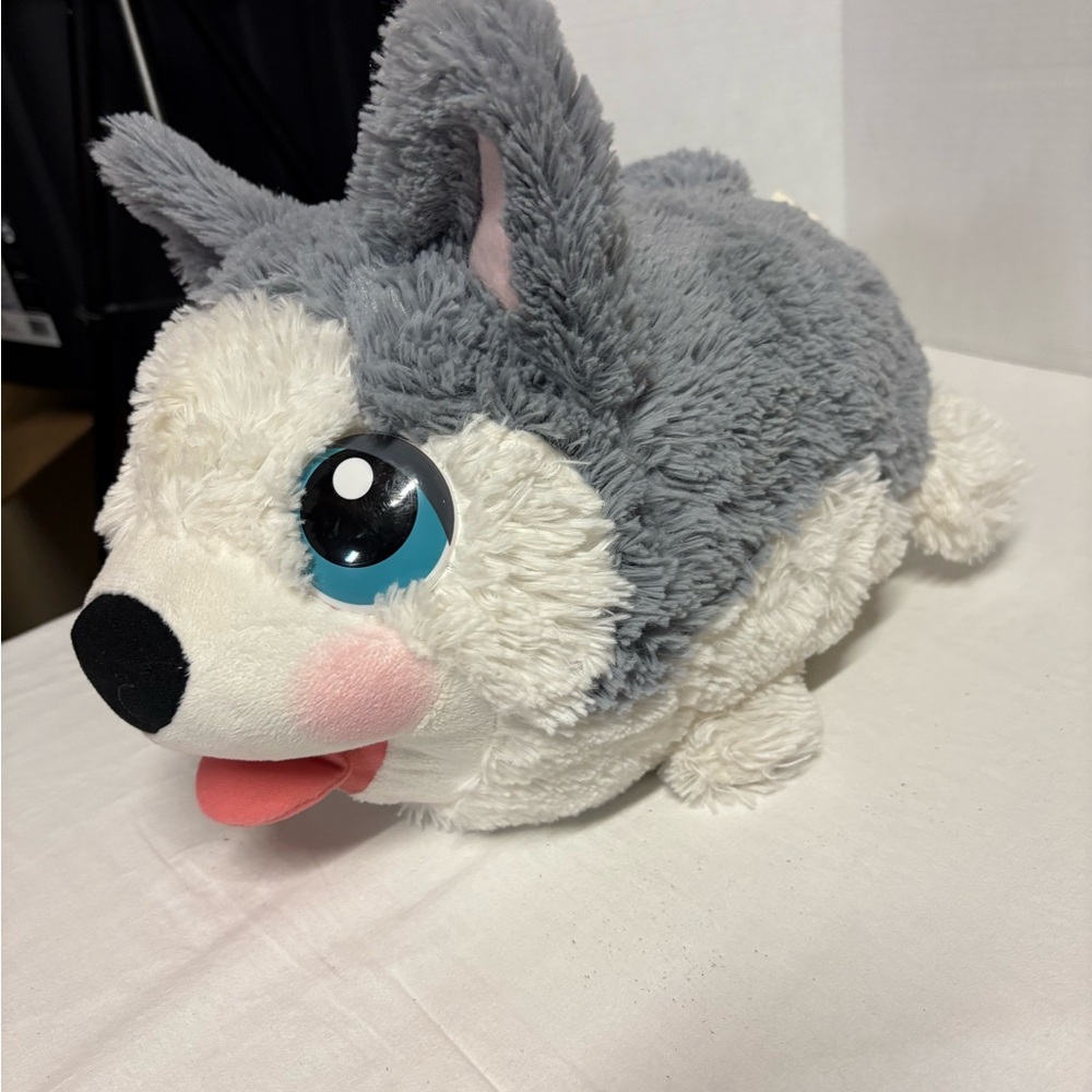 Chubby Puppies and Friends Husky Plush Toy Stuffie 15”